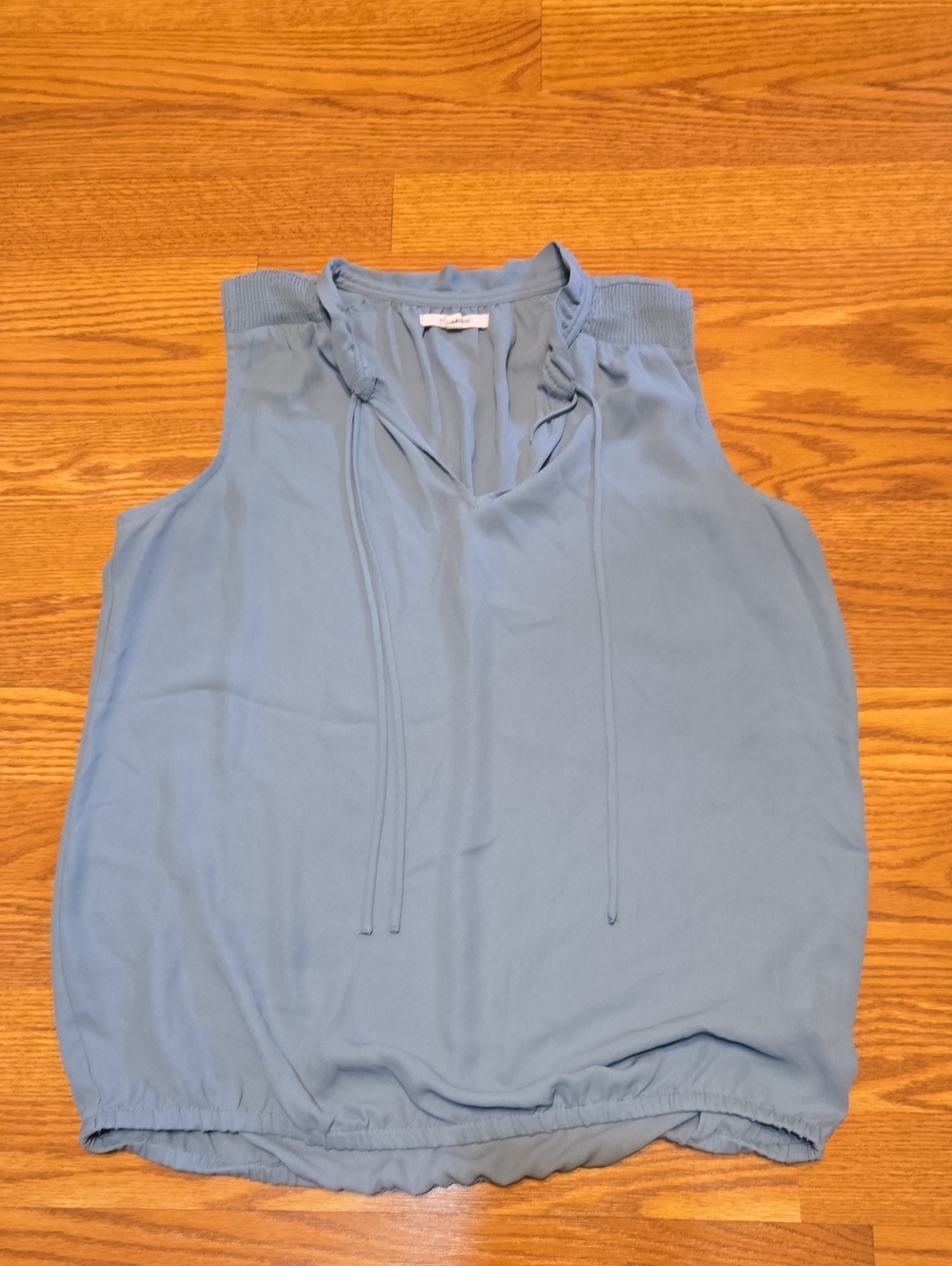 Maurices Light Blue Sleeveless Tie-Neck Camisole